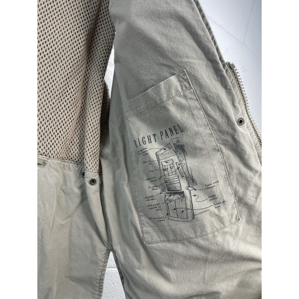 VTG  Banana Republic Men's Safari Utility Vest‎ Multi-Pocket Tactical Outdoors M - Picture 4 of 9